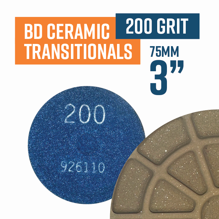 BD Ceramic Bond Matrix Transitional Resin Pad 200 grit - for a superior floor with reduced steps

PRO SERIES