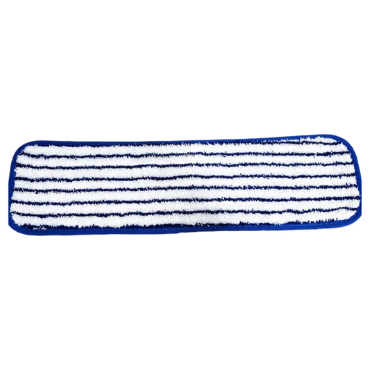 C2 900mm (36'') Microfibre Striped Pad - White with Blue Stripes