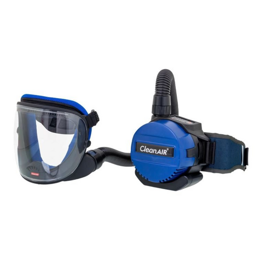 CleanAIR BASIC PAPR & UniMask Face Shield Kit   (Includes P3 Filters and portable storage container)
