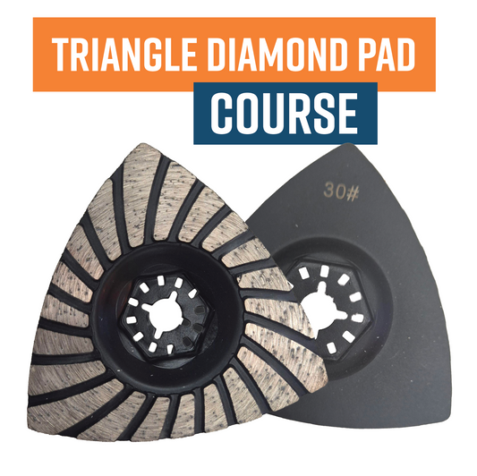 Diamond Triangle Pad 30# Course  (Multi-Tool)