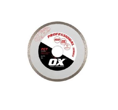 125mm (5") OX Professional Tiling Diamond Blade with continuous rim for cleanest cut.