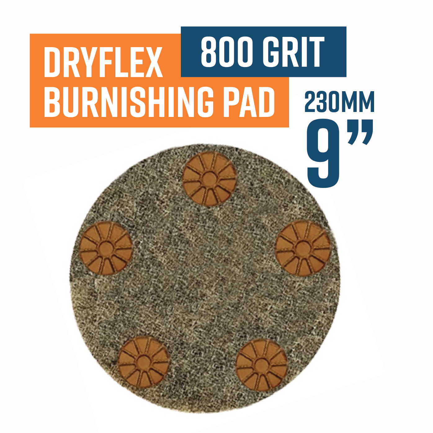 230mm (9") Dryflex Pad 800 grit