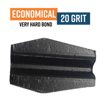 Economical Black 20 Grit Knock On Diamond Grinding Shoe to suit Schwamborn GC20E (Hard Bond)