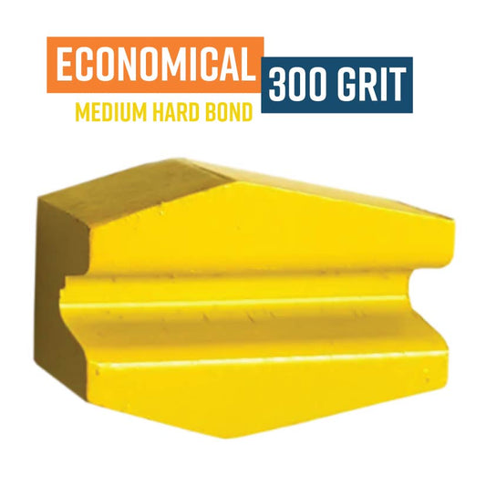 Economical Yellow 300 Grit Knock On Diamond Grinding Shoe to suit Schwamborn HC300E (Medium Bond) (Discontinued item, available while stock lasts - no returns accepted)