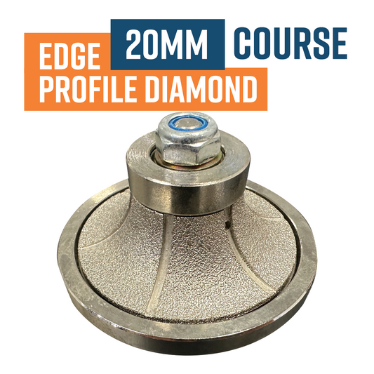 Edge Profile Tool 20mm Radius / Concrete Router  Coarse grit