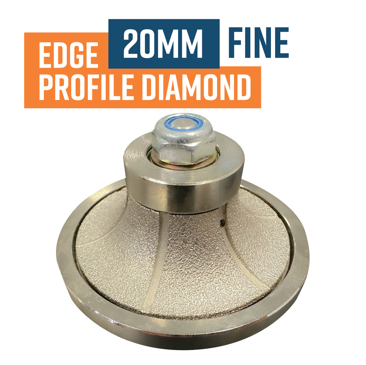 Diamond Grit Router Edge Profile Tool 20mm Radius / Concrete Router Fine grit – All ...