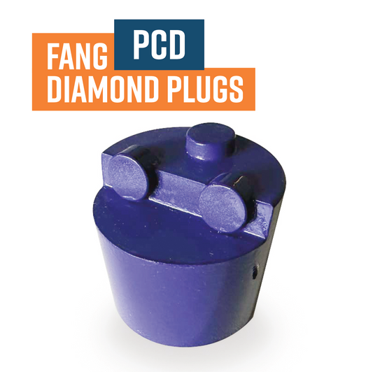Fang PCD Morse tapered  Diamond grinding plug, 3 segment  to suit satellite