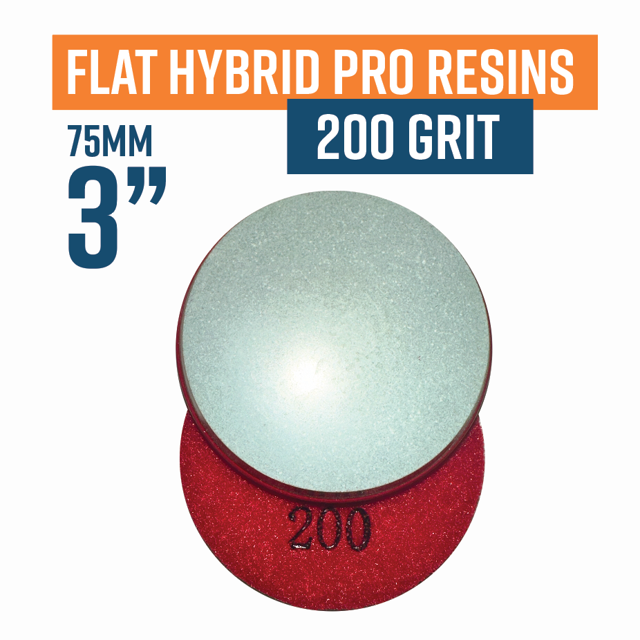 75mm Flat Hybrid Pro Resins for Grouting 200 grit  Terrazzo/Overlay D