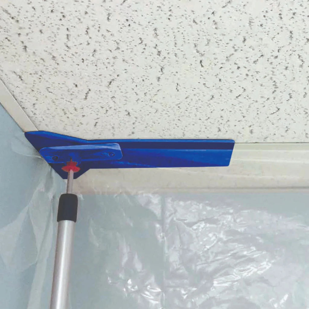 Zipwall Suspended Ceiling Edge Plate.  Hold a Zipwall� barrier without lifting the ceiling grid where a suspended ceiling meets the wall.