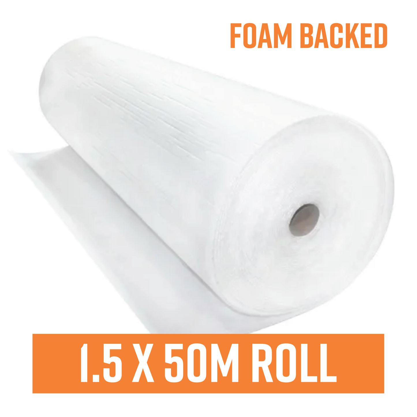 Foam Backed Polyweave Protection Cover Roll - 1.5m X 50m Roll - Three Layered