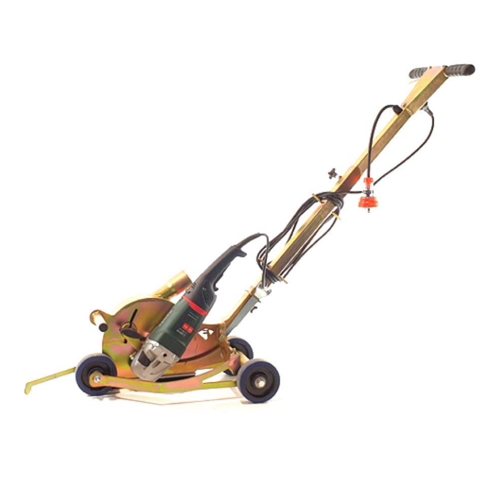 200mm Concrete Joint Saw / Crack Chasing Saw Trolley includes 230mm Metabo grinder (no cutting blade included)