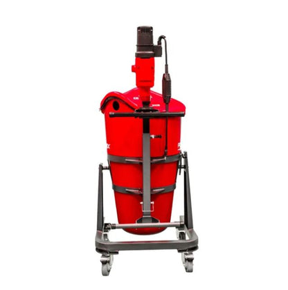 Portamix Mega Hippo Mixer 80L with 1800w High Powered Motor, 2 speed, 6 bag capacity. Includes flexible drum liner, 4x lockable castors, 1x full height paddle, 1x 1/2 height paddle, and BONUS Dust Cover Lid.