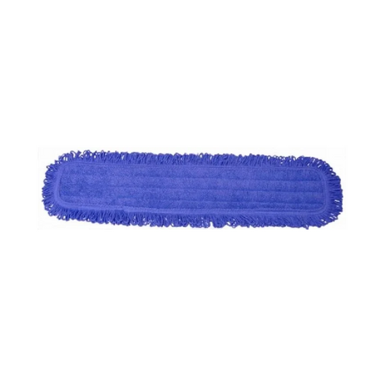C2 450mm (18'') Microfibre Dust Mop Pad - Blue with Fringe