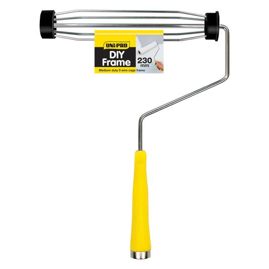 Uni-Pro 230mm Paint Roller - Yellow Handle (5 Wire)