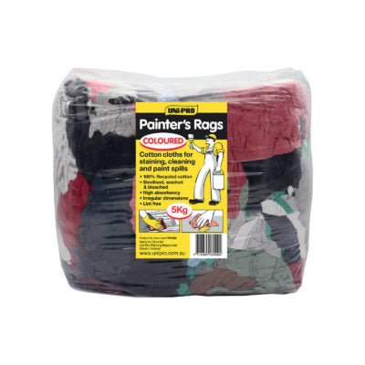 Bag of Rags 1kg - cotton cloths for staining cleaning and paint spills