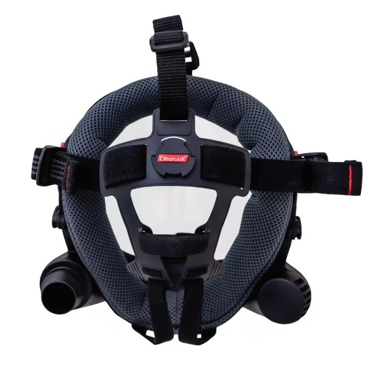 UniMask with 5-point harness. Allows for stable and secure fitment to any head size or shape.