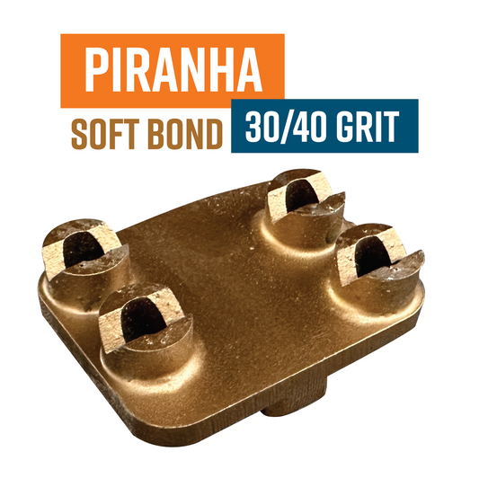 Piranha Gold 30/40 Grit Knock On Diamond Grinding Shoe to suit Schwamborn