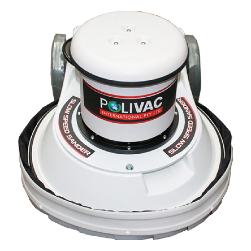 Polivac SV25 GEN II Slow Speed Sander. 40cm, 212RPM, 1.1kw, 4 pole drive motor,  Supplied with Fexi Pad holder and Universal Clutch, 100 grit sand screen and driver.