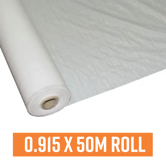 Polyweave Protection Cover 915mm x 50m Roll (80gsm) White