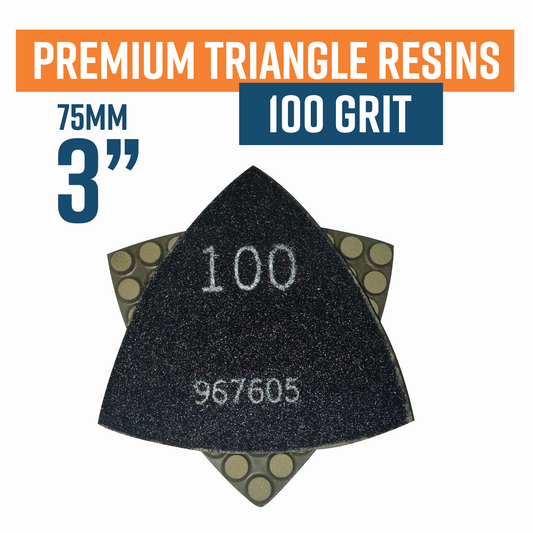 Premium Triangle Resin 100 grit