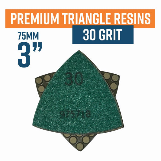 Premium Triangle Resin 30 grit