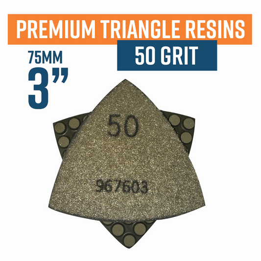 Premium Triangle Resin 50 grit