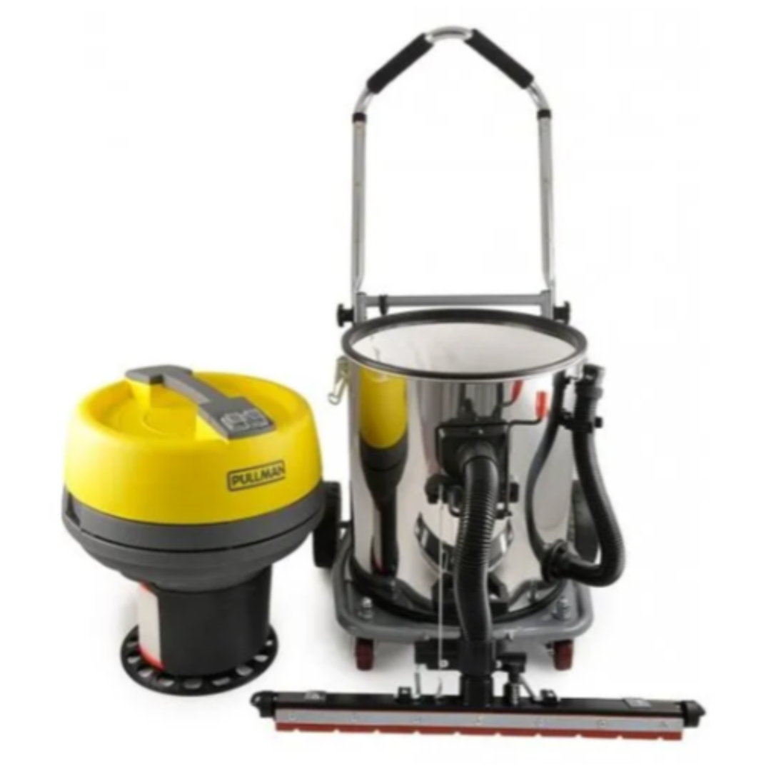 Pullman 60L Wet & Dry  Vacuum WD60LSSO, Single Phase, 2300watt, 48kg, Includes Floor Head, Crevice Tool, Dusting Brush, Fixed Vacuum Rod, Flexible hose, Instruction Manual, Outrigger System