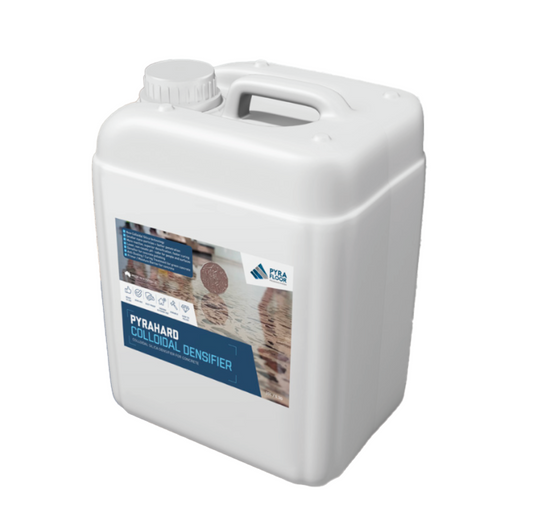 PyraHard COLLOIDAL Densifier 20L

Ideal for polished concrete. New technology with smaller particles that penetrate deeper, cure faster, and create a harder, shinier finish.