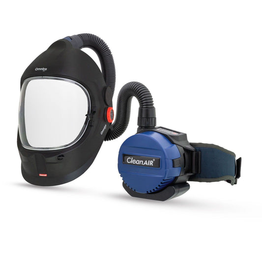 CleanAIR BASIC PAPR & Omnira Face Shield Kit  (Includes P3 Filters and portable storage container)