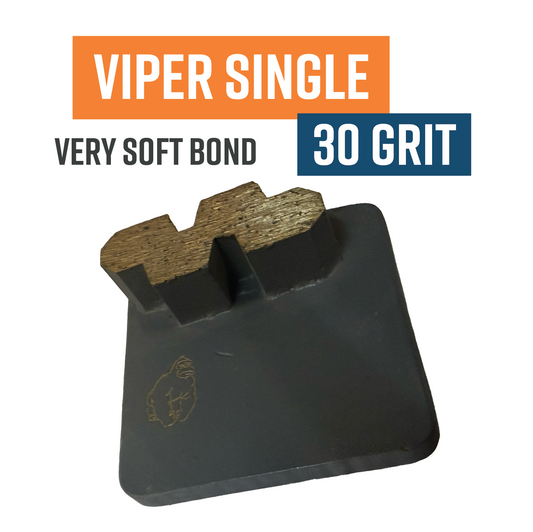 REDILOCK VIPER - Single Segment - 30 Grit - Very Soft Bond - Grey