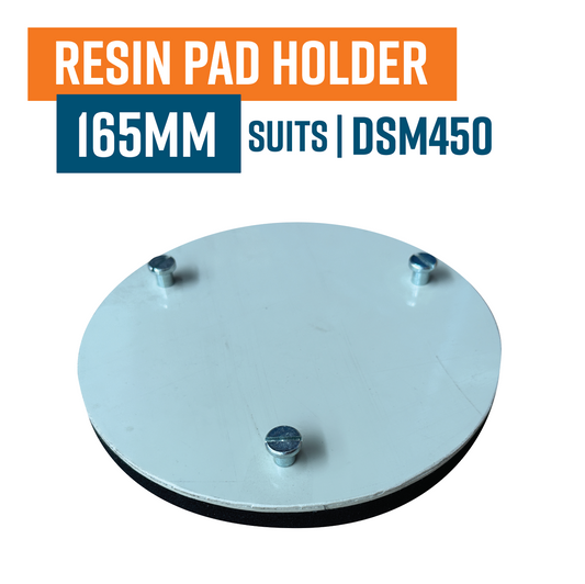 Velcro Backed Holder Plate D165mm for fitting Resin Pads to DSM450 Grinder (requires 3x)