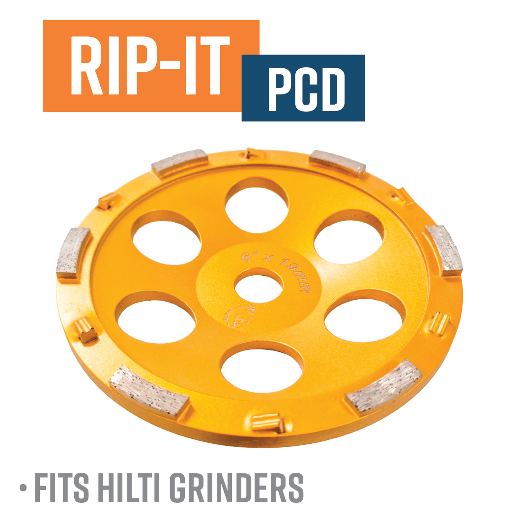 150mm (6") Hilti Style Rip-it PCD Gold Cup Wheel  to suit 6" Hilti Grinder (For Hilti DG/DGH150)