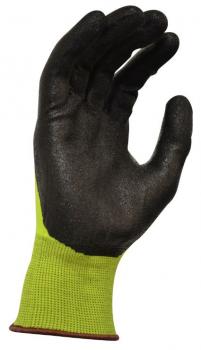 Black Knight Gripmaster Hi-Vis Glove LARGE (Pack of 12) Cut resistant with excellent Grip in wet & oily conditions.
