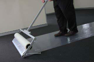 Self Adhesive Film Applicator; Sturdy Metal Frame 1160 wide x 1100 high (takes any size roll up to 1 metre)
