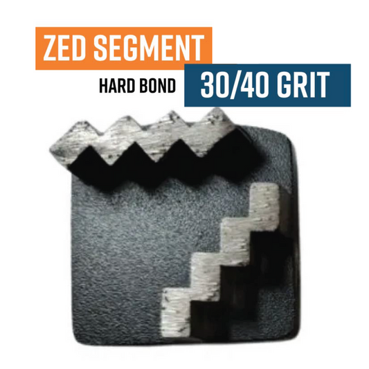 Zed Black 30/40 Grit Knock On Diamond Grinding Shoe to suit Schwamborn (Hard Bond)