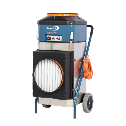 HIRE AirCube 2000 (230V, 595W, 30kg)
Requires purchase of Prefilter (VAC-DC-42917).