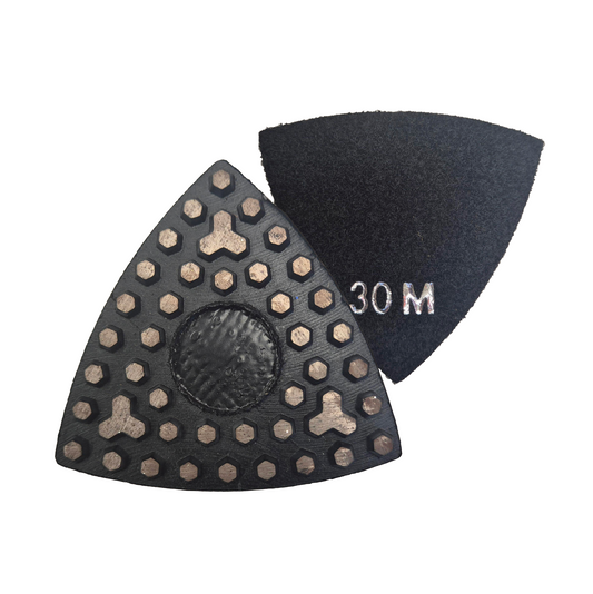 Diamond Triangle Pad 30# Course 
(Velcro Backed)