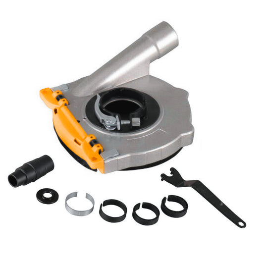 Basic 180mm (7") Aluminium Dust Shroud with brush skirt