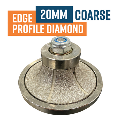 Edge Profile Tool 20mm Radius / Concrete Router  Coarse grit