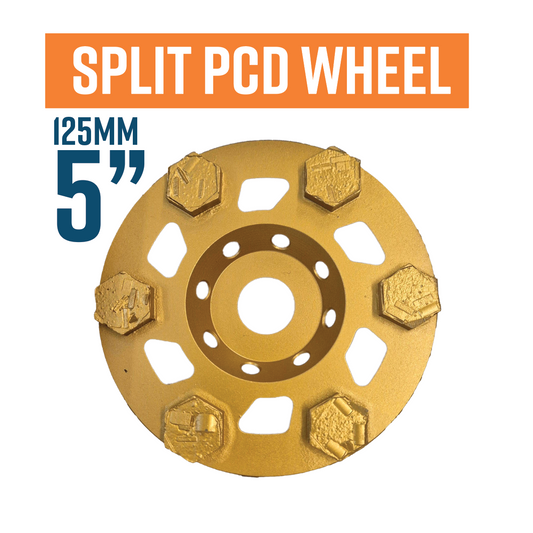SPLIT PCD 125mm (5") 6 Seg - Diamond Grinding Wheel