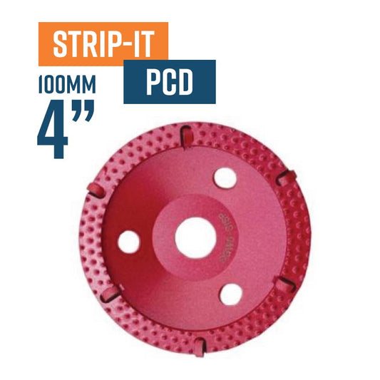 Strip-it Energy 100mm (4'') PCD Diamond cup wheel