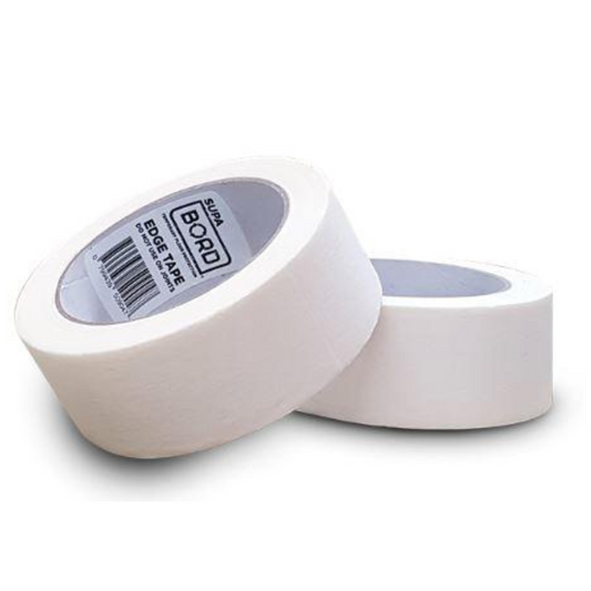 48mm x 25m WHITE Polythene Coated Cloth Tape to suit all surface protection products - can be ripped without using scissors