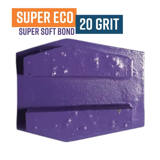 Super Eco Purple 20 Grit Redi Lock Style Diamond Grinding Shoe (Very Soft Bond)
