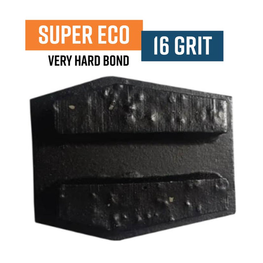 Super Eco Black 16 Grit Redi Lock Style Diamond Grinding Shoe (Hard Bond)