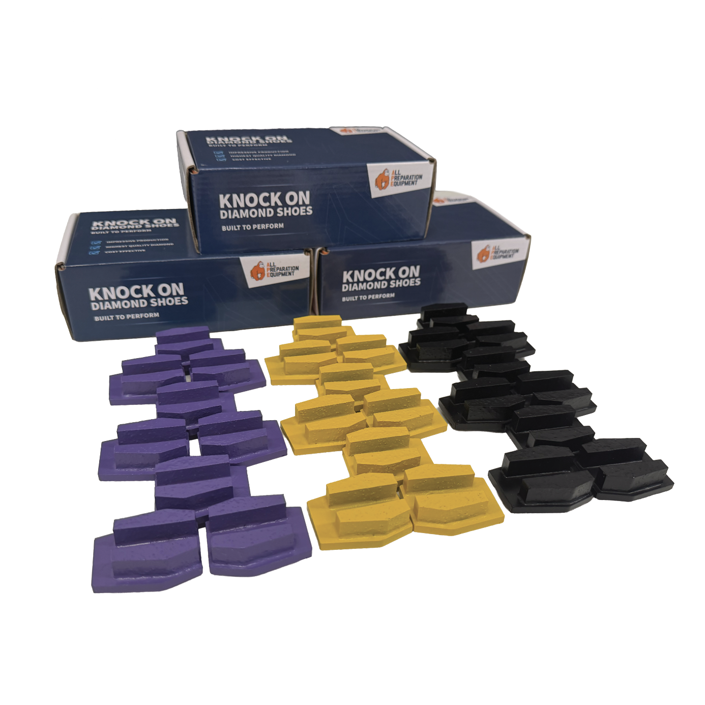 Schwamborn Diamond Starter Kit - SUPER ECO - Sets of 9x Super Soft, Medium, Hard Bond 20 Grit
