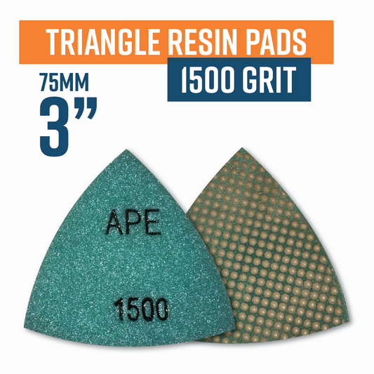 Triangle Electroplated Flexible Wet Polishing Resin Pad- 1500 grit