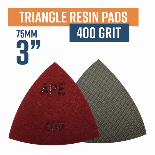 Triangle Electroplated Flexible Wet Polishing Resin Pad- 400 grit
