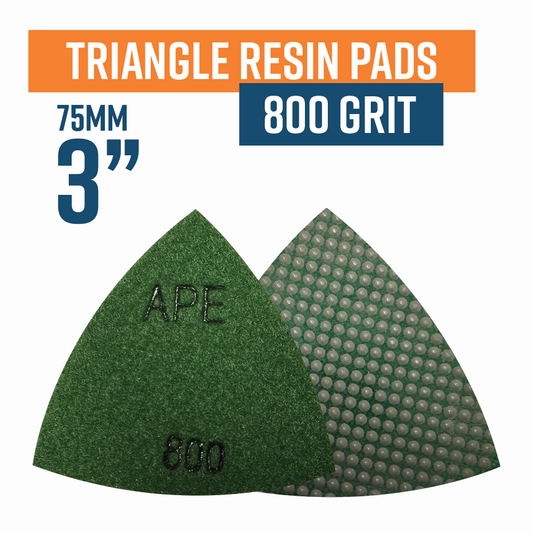 Triangle Electroplated Flexible Wet Polishing Resin Pad- 800 grit