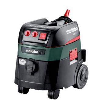 Metabo ASR 35L M Class Vacuum, 1400 W, Wet&Dry, AutoClean Plus, Auto-Start, Automatic Shut Down when liquids exceed max fill level, Includes 4 m x 35 mm Antistatic Hose, 248 hPa