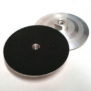 100mm Aluminium Velcro Backed Pad M14-2.0 - Use only on Variable Speed Angle Grinder on Very Low Speed